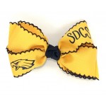 St. Dominic’s (Yellow Gold) / Navy Pico Stitch  Bow - 5 Inch